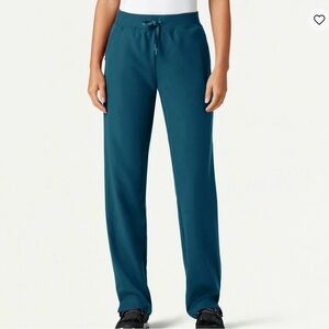 Jaanuu Carribean Blue Xenos Essential Knit-Waist Scrub Pant